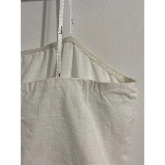 Lulus Dress Women's XL White Sunny Sweetheart Crochet Lace Eyelet Strapless NEW - Picture 7 of 10